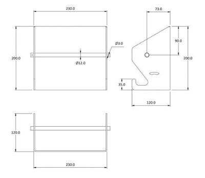 Aluminum Paper Towel Holder - OZI4X4 PTY LTD