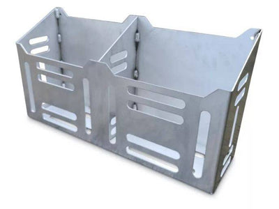 Aluminum Dual Jerry Can Holder Raw (PRE ORDER) - OZI4X4 PTY LTD