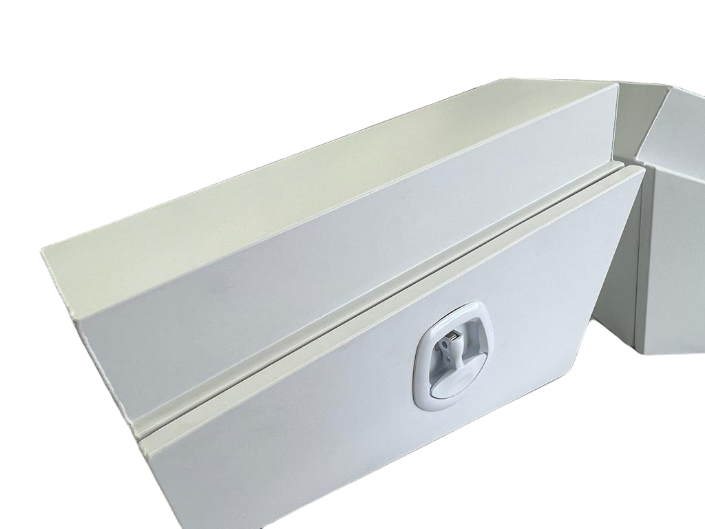Under Body Tool Box White Aluminium 750SWHT - OZI4X4 PTY LTD
