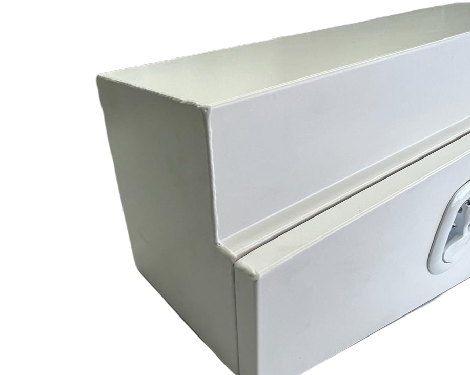 Under Body Tool Box White Aluminium 750SWHT - OZI4X4 PTY LTD