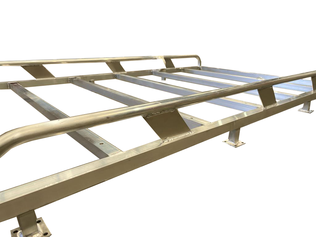 2275MM Tradesman Canopy Ladder-Rack Raw (Universal) - OZI4X4 PTY LTD