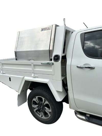 Premium 1900 Aluminium Tray Includes Water Tank Dual Cab White - OZI4X4 PTY LTD