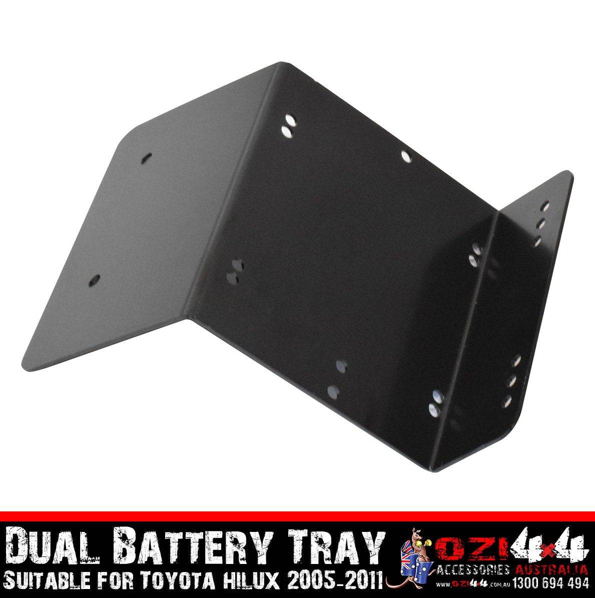 Black Dual Battery Tray Suits Toyota Hilux 2005-2011 (Online Only)