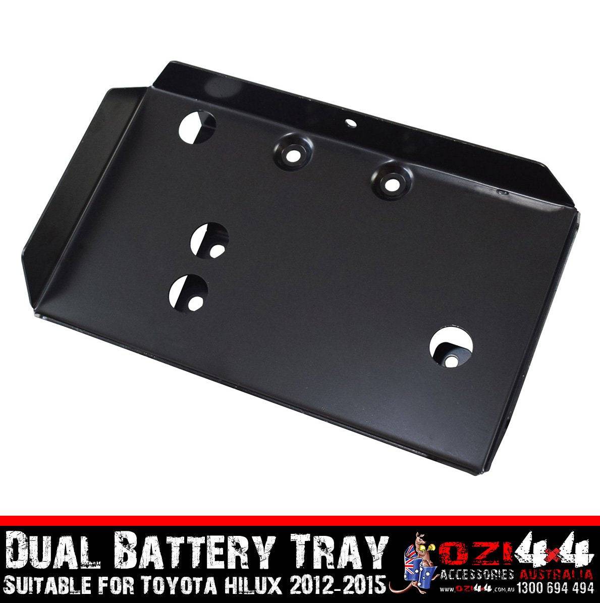 Black Dual Battery Tray Suits Toyota Hilux 2012-2015 (Online Only)