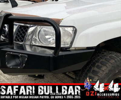 Safari Bullbar Suits Nissan Patrol GU Series 4 2005-2015