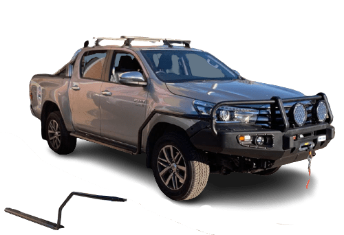 Side Steps & Brush-Bars Suits Toyota Hilux 2015-2022 (Dual Cab & Space Cab)