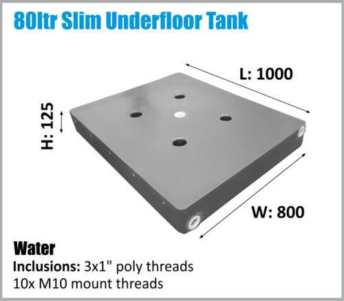 80L RV 4WD Tray Back ETC Water Tank Under-Mount (Online Only)