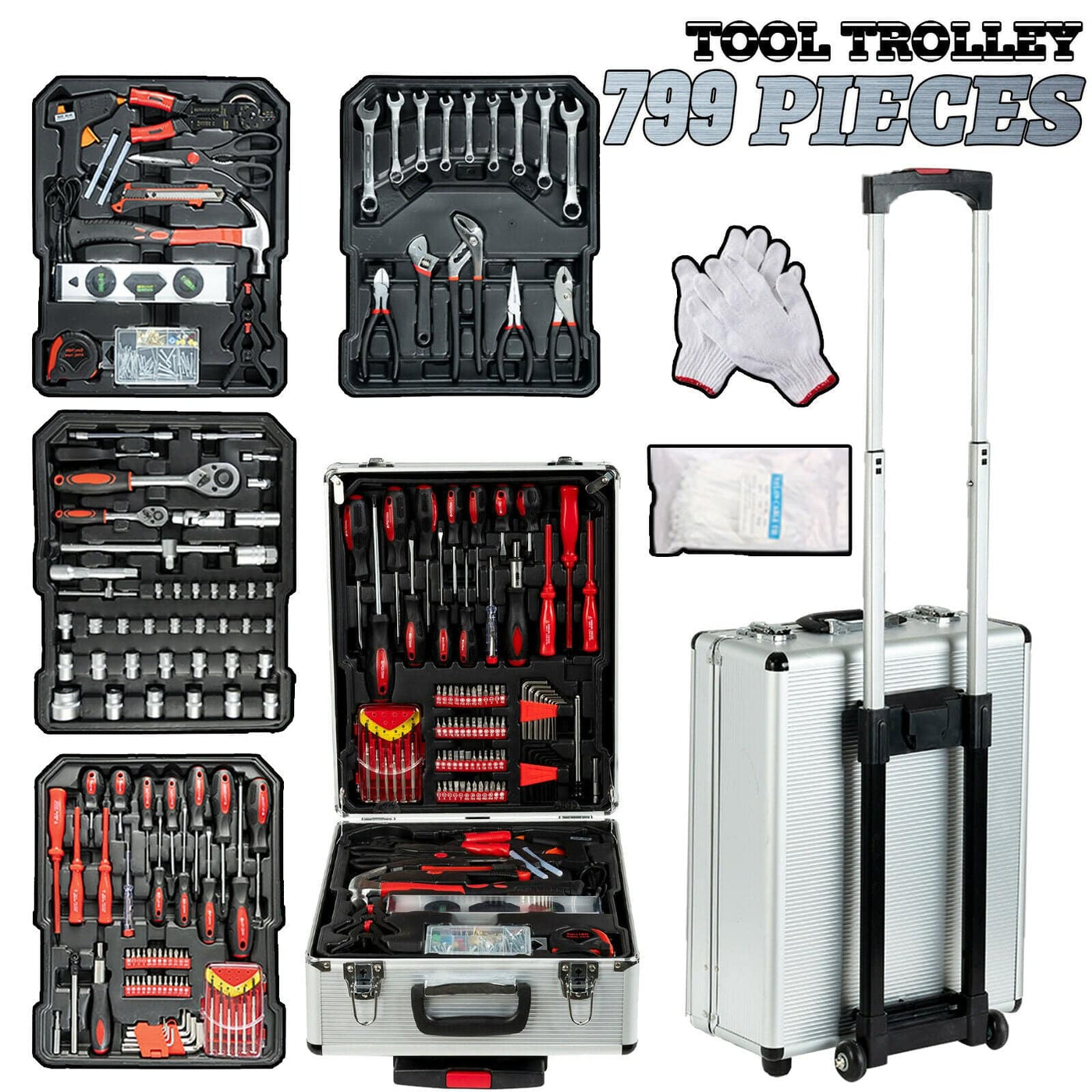 1000 Piece Tool Kit With Trolley (Online Only)