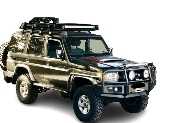 Adjustable Sidesteps + Brush-bars Suits with Toyota Land Cruiser 76 Series 2007+