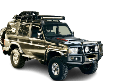 Adjustable Sidesteps + Brush-bars Suits with Toyota Land Cruiser 76 Series 2007+