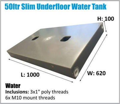 50LTR UTE Tray Back Water Under Tank 4X4 (Online Only)