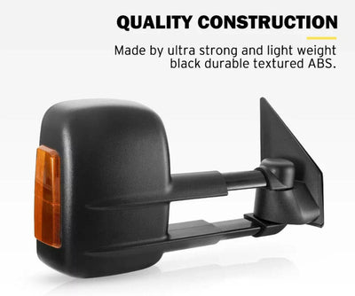 Extendable Towing Mirror Suits Toyota Land Cruiser 200 Series 2007-2022 Blinker (Online Only)