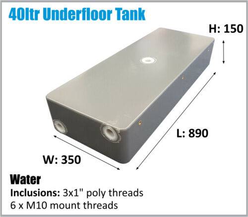 40LTR RV 4x4 Slim Under UTE Tray Tank Water (Online Only)