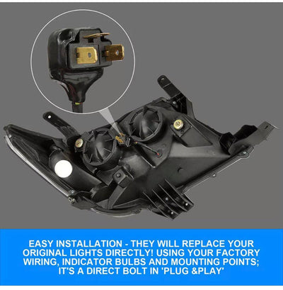 Projector Halo Headlight Suits Toyota Hilux Year 2012-2015 (Online Only)