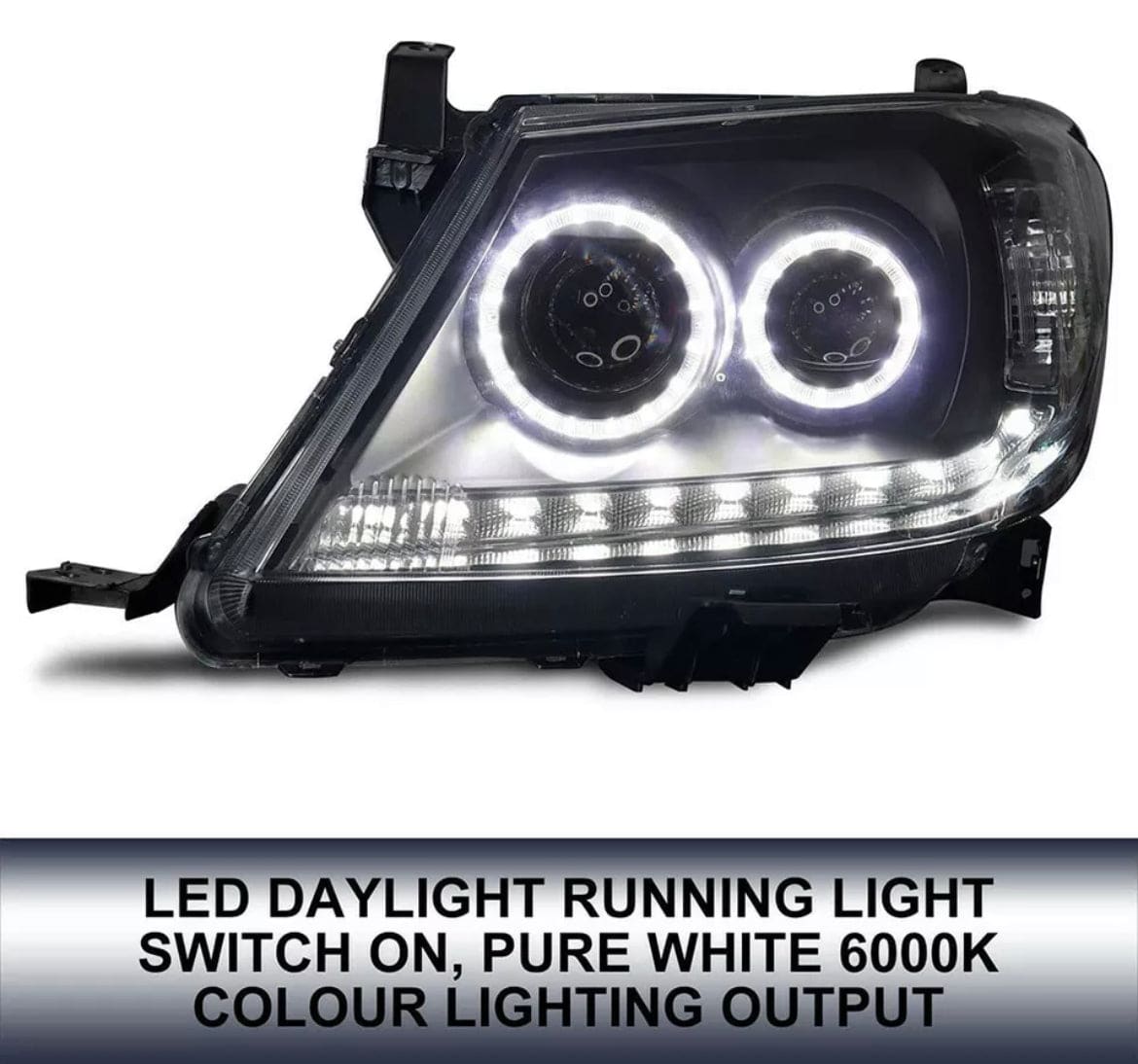 Projector Halo Headlight Suits Toyota Hilux 05-11 (Online Only)