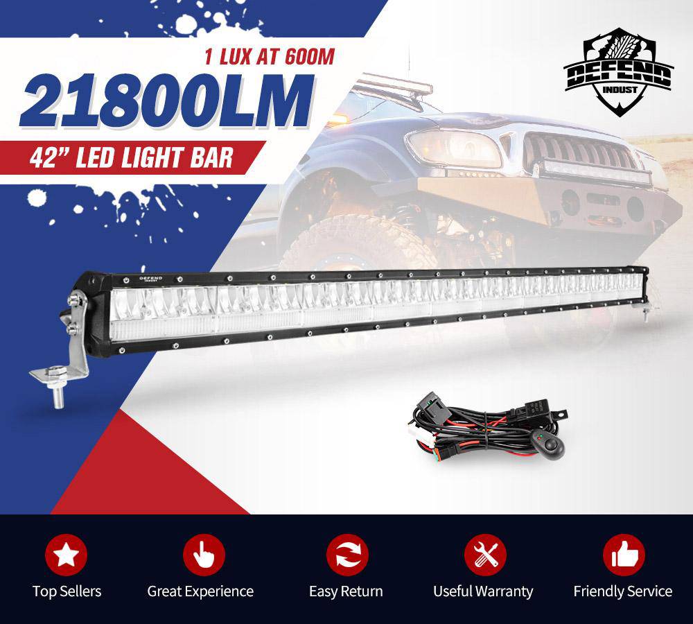 42" LED Light Bar Dual Row Spot Flood Combo 42inch (Online Only)