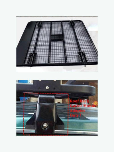 Flat Steel Roof Cage + Gutter Mount Suits Toyota Land Cruiser 79 Series Dual Cab