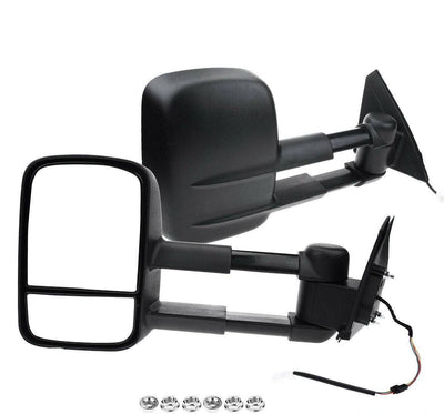 Extendable Towing Mirrors suits Nissan Patrol Y62 2012+ (Non Blinker)