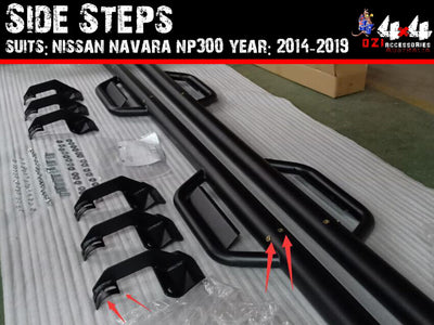 Side Steps Only Suits Nissan Navara NP300 Year: 2014-2019