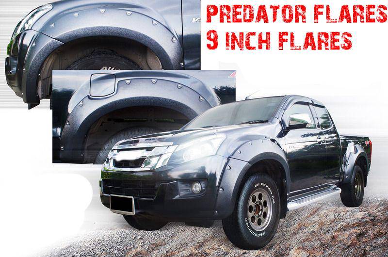 Predator Flares Smooth Finish Suits Isuzu D-MAX 2017-2019