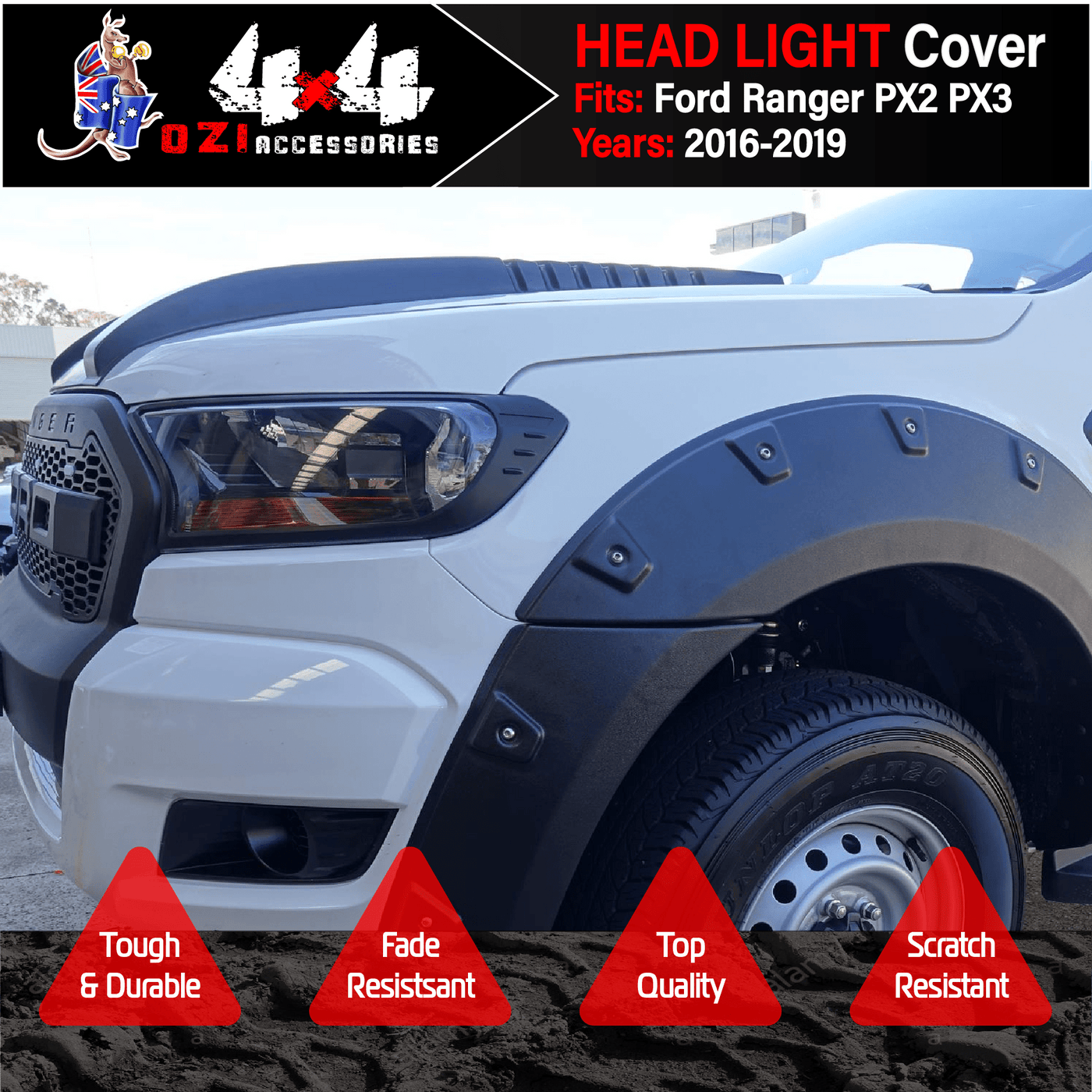Head Light Trim Suits Ford Ranger PX2 (Online Only)