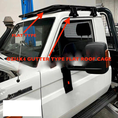 Flat Steel Roof Cage suits Gutter Rail Vehicles (Single Cabs)