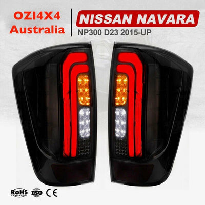 Smoked Led Tail Lights Suits Nissan Navara NP300 2015 - Current (Online Only)