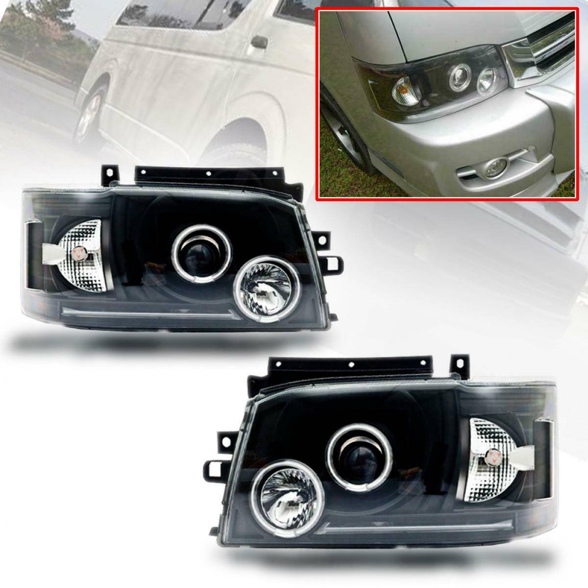 Toyota Hiace 2005 -2010 Halo Projector Head Light Pair (Online Only)