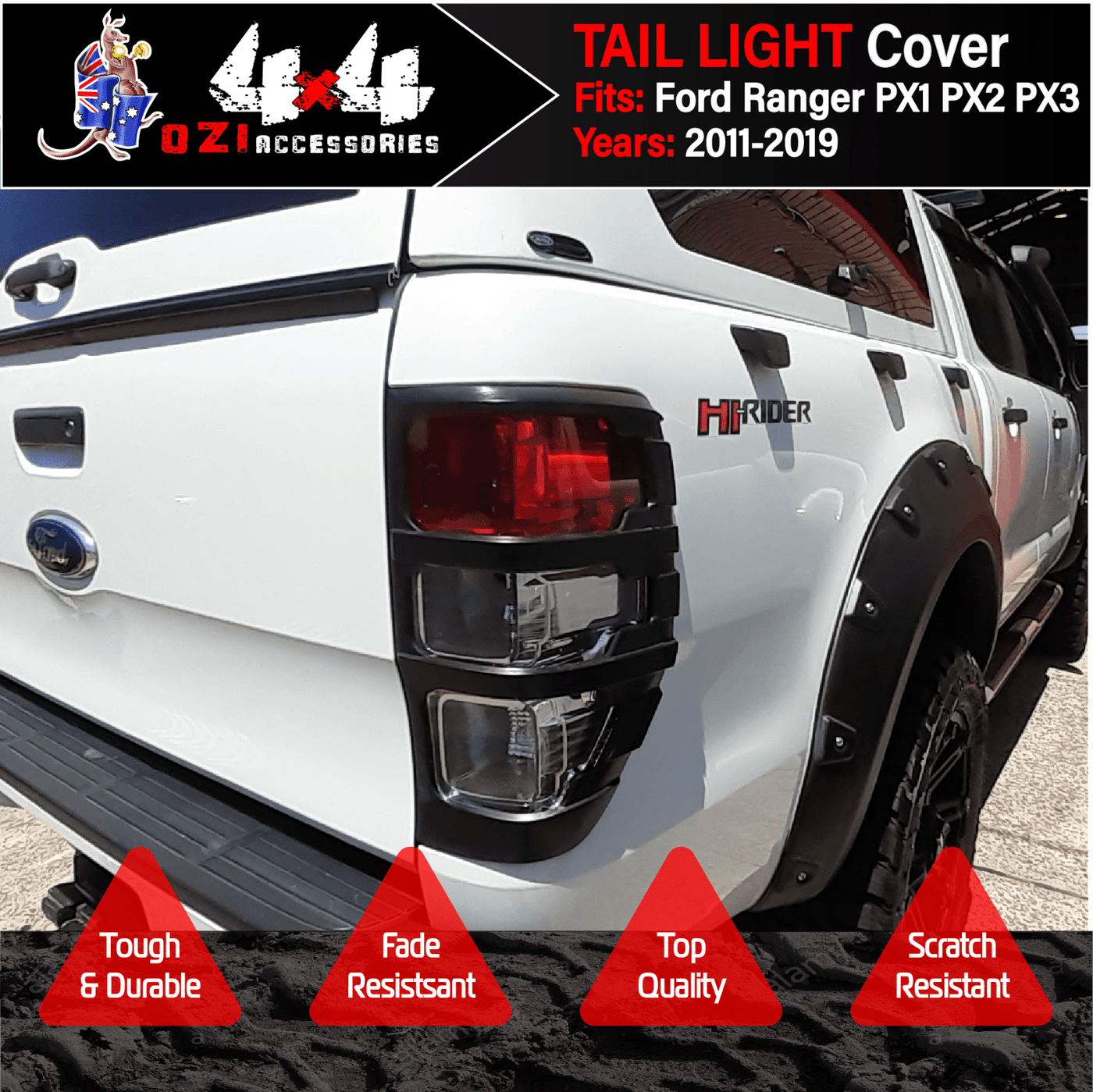 Tail Light Trim Cover Suitable For Ford Ranger PX1,2,3