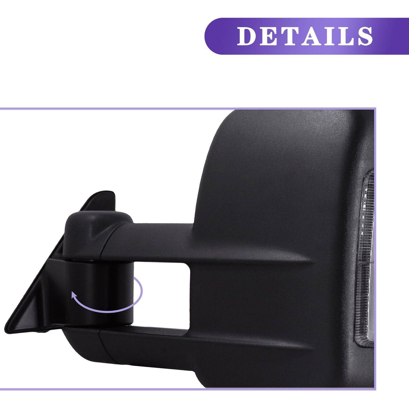 Extendable Towing Mirror Suits Toyota Land Cruiser 100 / 105 Series 1998-2007 Blinker (Online Only)