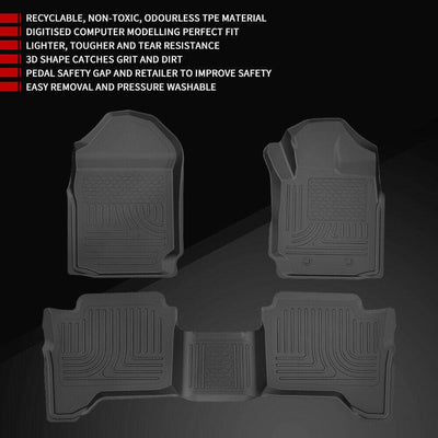 3D floor Mat Liner Suits Ford Ranger PX 2011-2021 (Online Only)