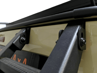 Black Rear Ladder Rack Suits Side Most Vehicles - OZI4X4 PTY LTD
