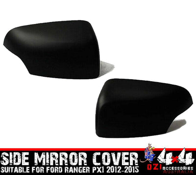 Door Mirror Cover Matte Black Suits Ford Ranger PX1 2011-2015 (Online Only)