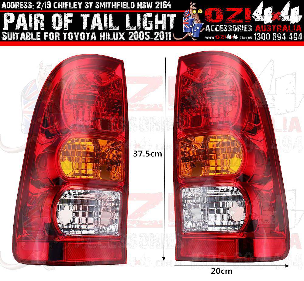 OEM Tail Lights Suits Toyota Hilux 2005-2015 (Pair)