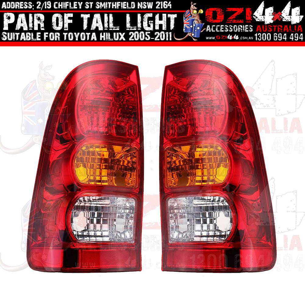 OEM Tail Lights Suits Toyota Hilux 2005-2015 (Pair)