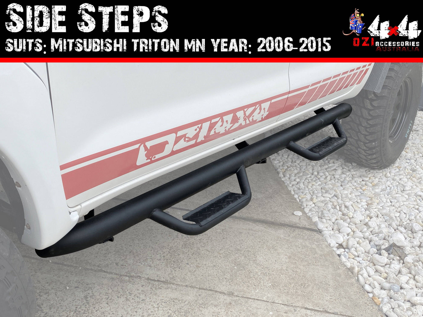 Side Step Suits Mitsubishi Triton MN Year: 2006-2015