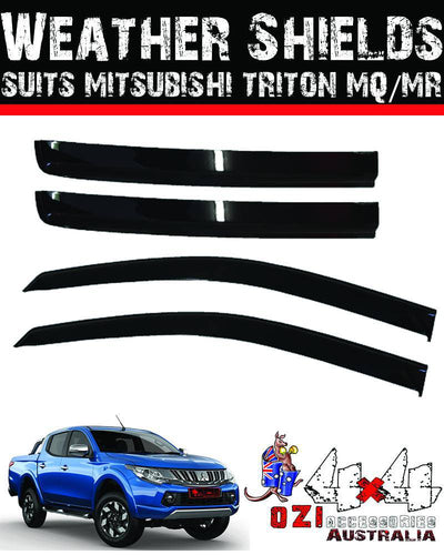Weather Shields Suits to Mitsubishi Triton MR 2018-2020