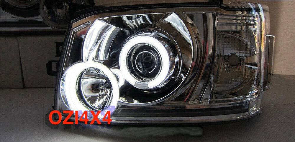Toyota Hiace 2005 -2010 Chrome Halo Projector Head Light Pair (Online Only)